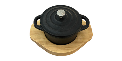 Flat lid stewing cup