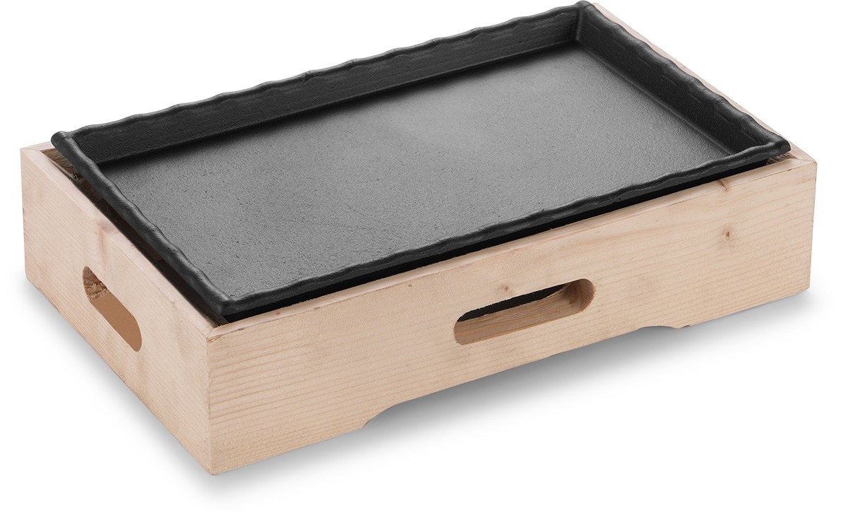 Bamboo square plate with frame