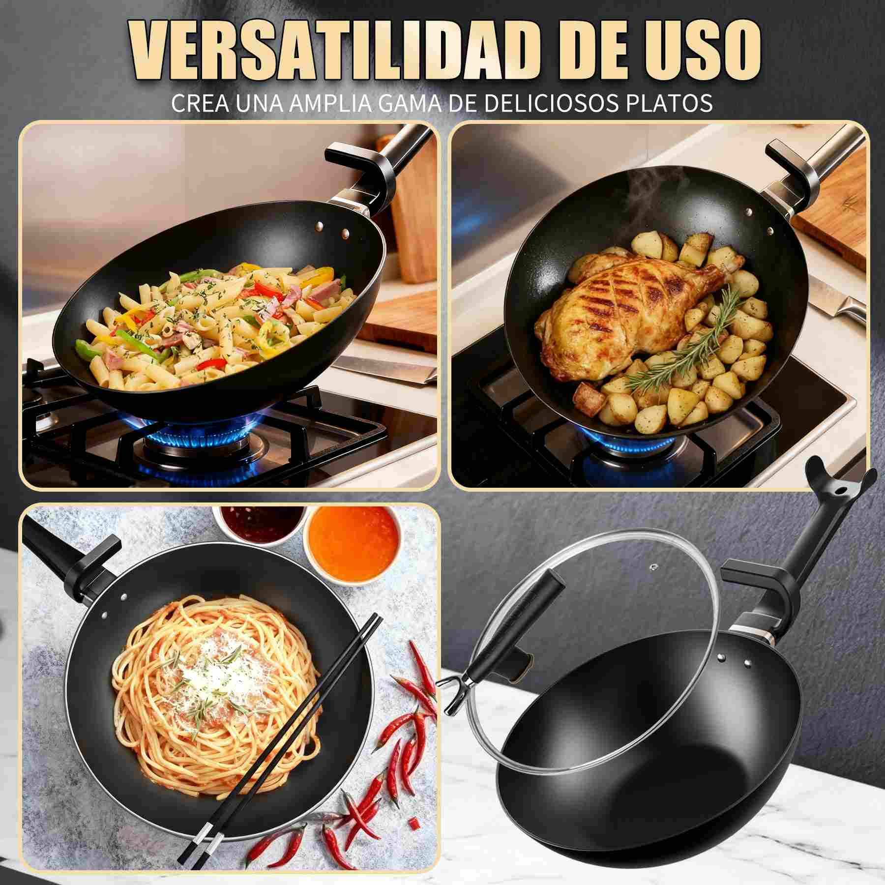 Woks & Stir-Fry Pans(Nitriding Process)