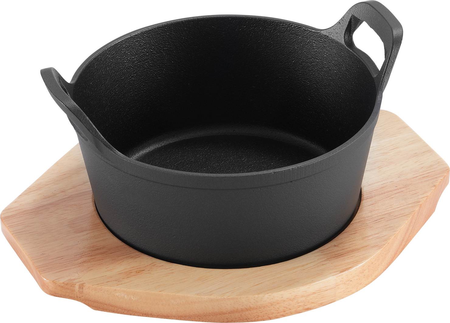 Clear soup hot pot (enamel) oak