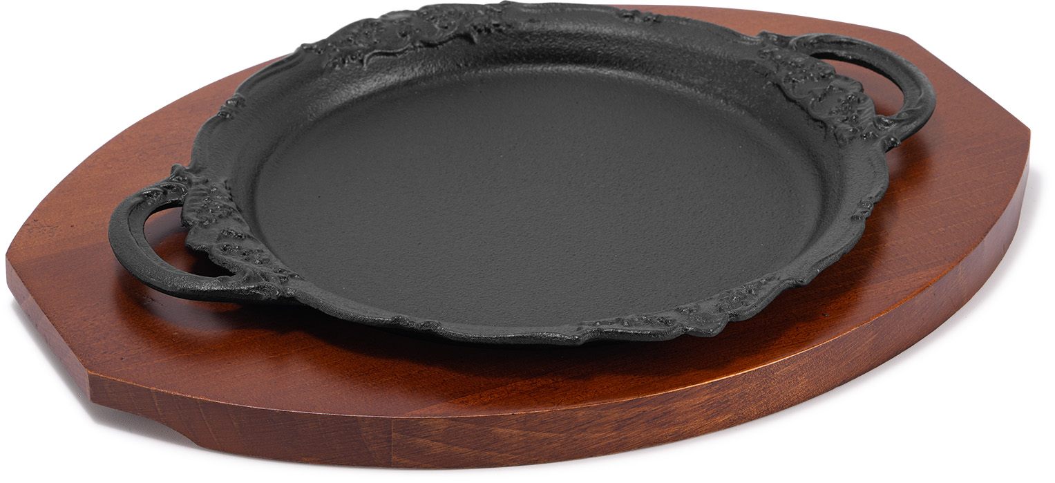 Dan shaped relief dish baking tray (enamel)