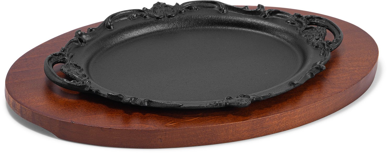 Dan shaped relief dish baking tray (enamel)