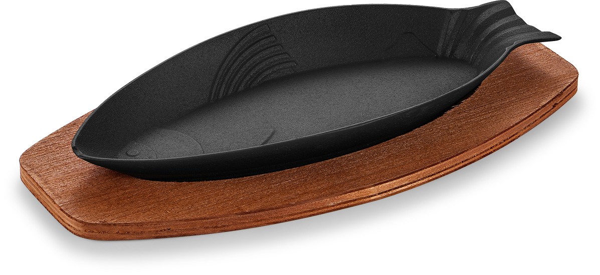 Deepened pearl fish plate