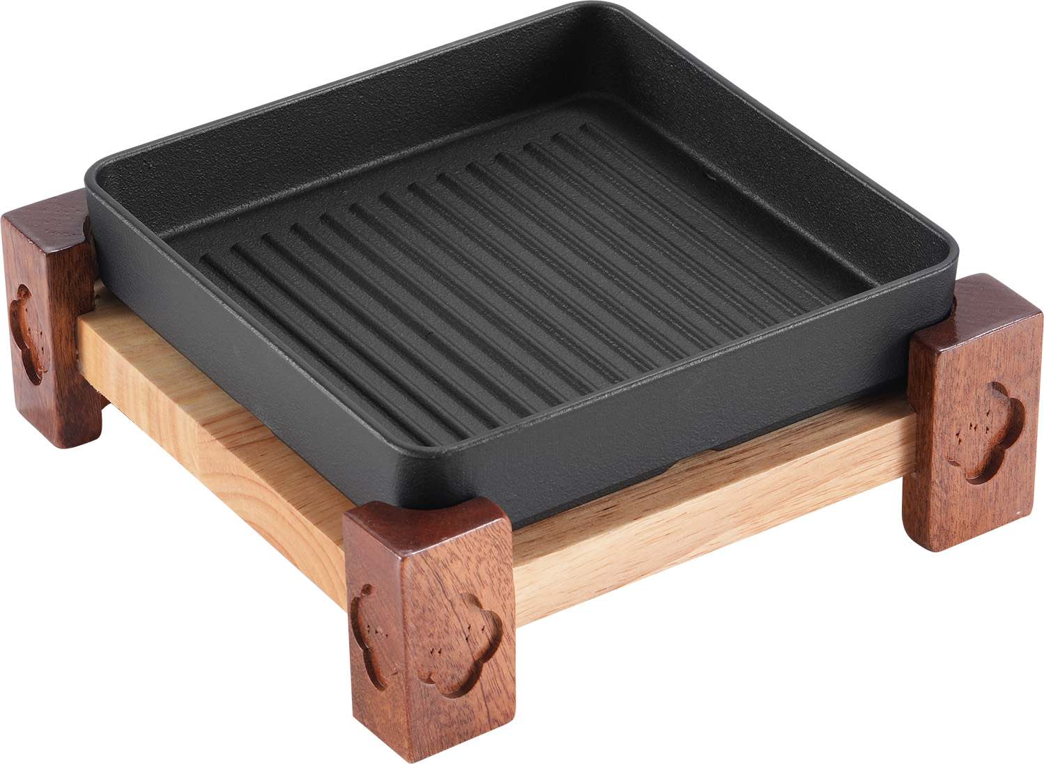 Horizontal square plate (enamel)