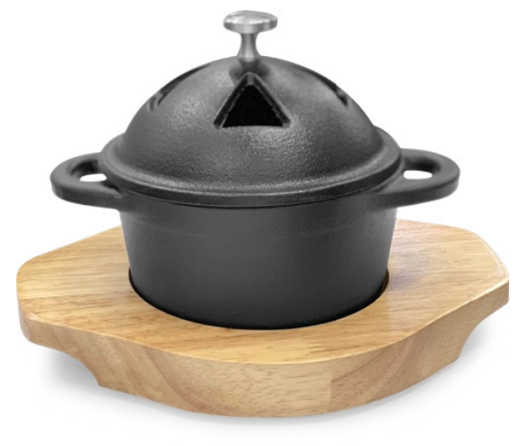 Arched lid stewing cup