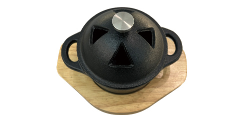 Arched lid stewing cup