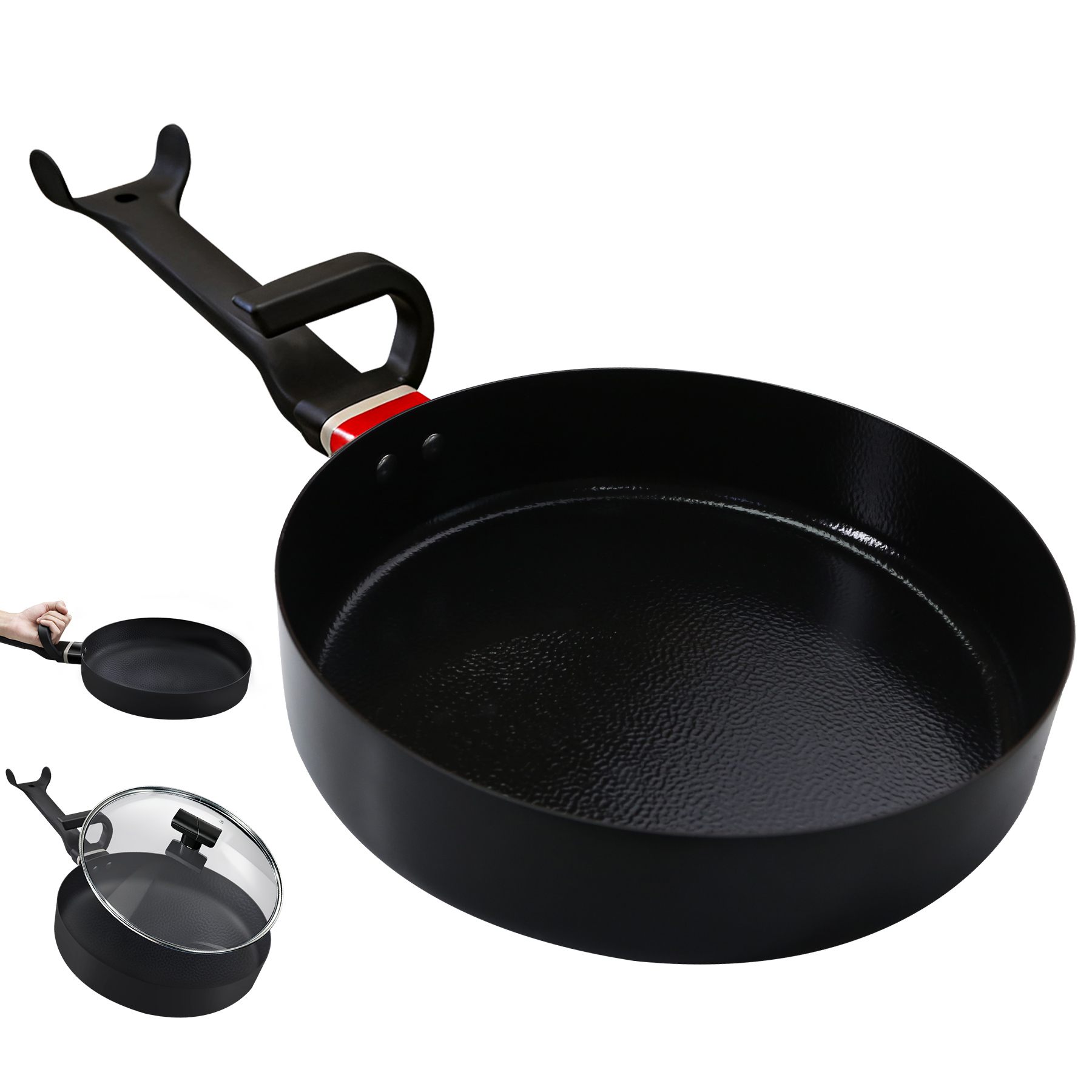 Skillets/Saute Pan(Titanium ceramic non-stick PFOA- Free)