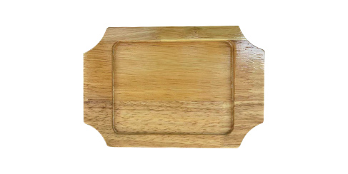 Square binaural striped disc (oak)