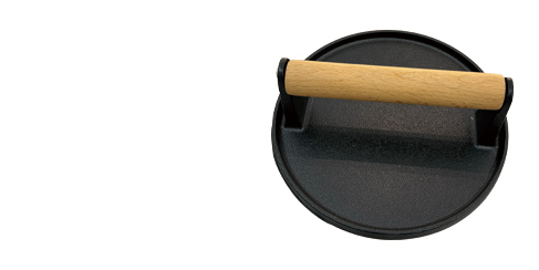 Striped meat pressing plate