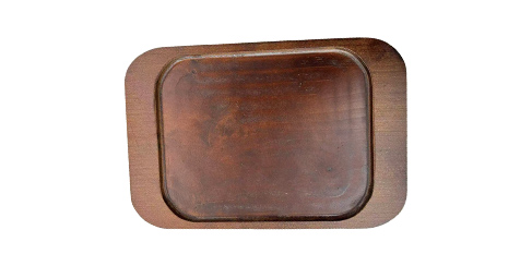 Water patterned rectangular plate