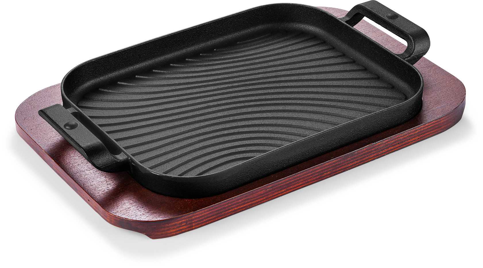 Water patterned rectangular plate